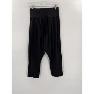 Lululemon Black Modern Tranquil Drawstring Harem Pants | Women's 4